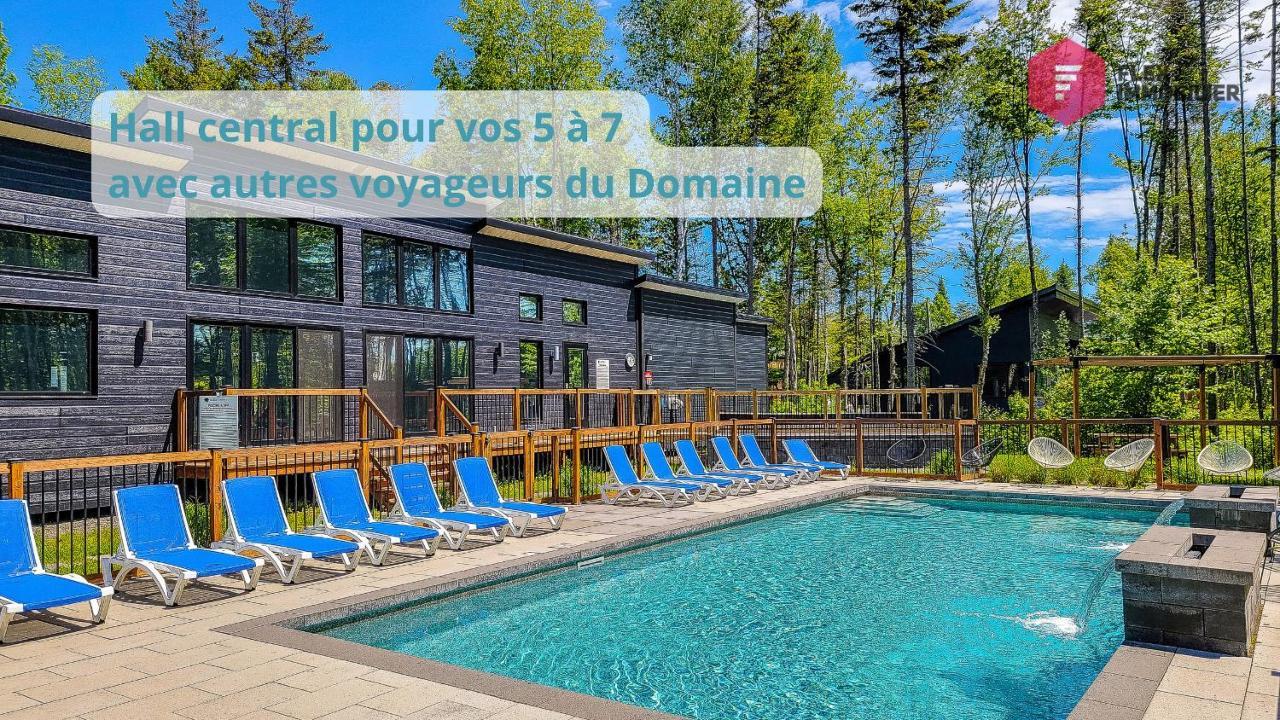 Le Bleu Bourgeois De Portneuf - Natural Elegance - Hot Tub, Sauna And Pool Pont-Rouge Esterno foto
